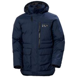 Kurtka puchowa Helly Hansen Tromsoe. Niebieskie kurtki sportowe męskie Helly Hansen, na zimę, m, bez wzorów, z puchu, bez kaptura, narciarskie. W wyprzedaży za 1,267.05 zł.