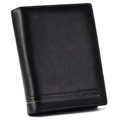 Portfel męski Cavaldi M302B-PU czarny. Czarne portfele męskie 4U Cavaldi, bez wzorów. Za 51.99 zł.
