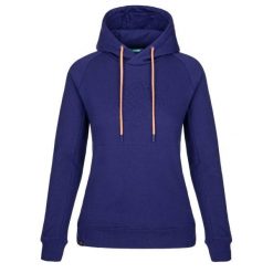 Damska bawełniana bluza z kapturem Kilpi Sohey. Niebieskie bluzy damskie Kilpi, na jesień, bez wzorów, z bawełny, bez ramiączek, z kapturem. Za 179.35 zł.