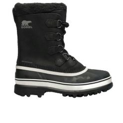 Buty Sorel Caribou™ Wp czarne męskie zimowe. Czarne buty zimowe męskie Sorel, na zimę, bez wzorów, z materiału, bez obcasa, bez zapięcia. Za 845.50 zł.