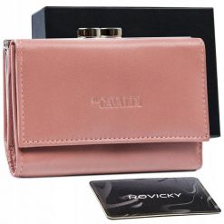 Portfel damski 4U Cavaldi RD-18-GCL j. różowy. Czerwone portfele damskie 4U Cavaldi, ze skóry. Za 69.99 zł.