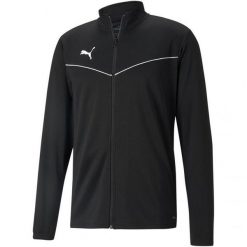 Męska Poliestrowa Kurtka Treningowa TeamRISE. Niebieskie kurtki męskie Puma, m, bez wzorów, sportowe, bez kaptura. Za 248.99 zł.