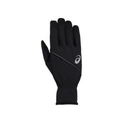 Rękawiczki do biegania Asics Thermal Gloves. Czarne rękawiczki męskie Asics, bez wzorów. Za 139.00 zł.
