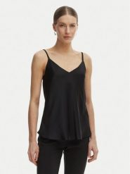 Rinascimento Top CFC0127685003 Czarny Regular Fit. Czarne topy damskie Rinascimento, m, bez wzorów, z syntetyku, bez kołnierzyka, bez ramiączek. Za 229.99 zł.