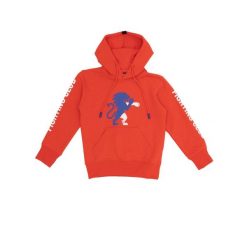 Bluza z bawełna z kaptur na czas wolny na co dzień. Czerwone bluzy damskie LEONE 1947 APPAREL, bez wzorów, z bawełny, bez kaptura, na fitness i siłownię. W wyprzedaży za 122.09 zł.