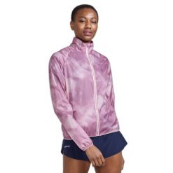 Kurtka damska Craft Pro Hypervent. Czerwone kurtki sportowe damskie Craft, bez wzorów, bez ramiączek, bez kaptura, do biegania. W wyprzedaży za 333.00 zł.