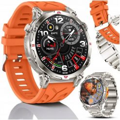 SMARTWATCH ZEGAREK MĘSKI GPS CIŚNIENIE CHAT GPT POLSKIE MENU ROZMOWY WATCH. Zegarki męskie JG Smart, bez wzorów. Za 349.99 zł.