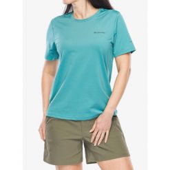 Koszulka szybkoschnąca damska Columbia Wild Springs. Zielone koszulki sportowe damskie Columbia, bez wzorów, bez ramiączek. Za 114.99 zł.