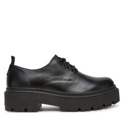 Półbuty G-Star. Czarne półbuty damskie G-Star, bez wzorów, retro, bez obcasa, na płaskiej podeszwie, bez zapięcia. Za 239.99 zł.