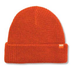 Czapka zimowa męska HUF Usual Beanie. Brązowe czapki męskie HUF, na zimę, bez wzorów. Za 81.00 zł.