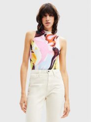Desigual Body Landa 22WWQK23 Kolorowy Slim Fit. Body Desigual, bez wzorów, z wiskozy. Za 269.99 zł.