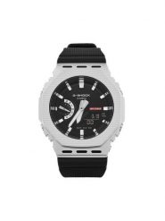 G-Shock Zegarek GM-2100M-1AER Czarny. Czarne, analogowe zegarki męskie G-Shock, bez wzorów, ze stali. Za 1,049.00 zł.