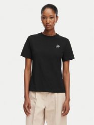 Tommy Hilfiger T-Shirt Th Script WW0WW49941 Czarny Regular Fit. Czarne t-shirty damskie Tommy Hilfiger, s, bez wzorów, z bawełny, bez kołnierzyka, bez ramiączek. Za 169.99 zł.