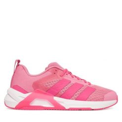 Buty na siłownię adidas. Czerwone obuwie sportowe damskie Adidas, bez wzorów, bez zapięcia, na fitness i siłownię. Za 399.99 zł.