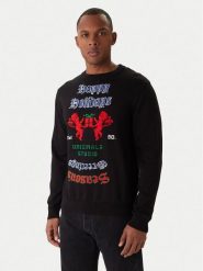 Jack & Jones Sweter Holiday 12287994 Czarny Relaxed Fit. Czarne swetry męskie Jack & Jones, l, bez wzorów, z bawełny, bez kołnierzyka, bez ramiączek. Za 149.99 zł.