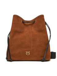 PINKO Torebka Secchiello Classic PE 25 PLTT 104305 A2CC Brązowy. Brązowe torebki do ręki damskie Pinko, bez wzorów, ze skóry, bez dodatków. Za 869.99 zł.