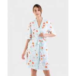 Szlafrok damski rozm. XL Massana L226236. Brązowe szlafroki damskie Massana Homewear, l, bez wzorów, z bawełny, bez ramiączek, bez kaptura. Za 315.00 zł.