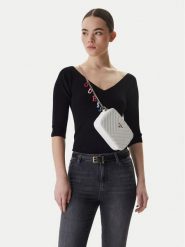 Guess Torebka J4GZ23 WFZL0 Biały. Białe torebki do ręki damskie Guess, z aplikacjami, ze skóry, bez dodatków. Za 269.99 zł.