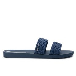Klapki damskie Ipanema 83243 RENDA II FEM. Niebieskie klapki damskie Ipanema, na lato, bez wzorów, z materiału, eleganckie, bez obcasa, bez zapięcia. Za 59.00 zł.