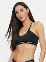 Calvin Klein Swimwear Góra od bikini KW0KW02426 Czarny. Czarne bikini Calvin Klein Swimwear, bez wzorów, z syntetyku. Za 199.99 zł.