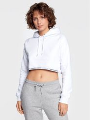 Paprocki & Brzozowski Bluza BLUZCOM2154 Biały Relaxed Fit. Białe bluzy damskie Paprocki & Brzozowski, s, bez wzorów, z bawełny, bez ramiączek, bez kaptura. Za 249.99 zł.