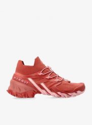 Buty turystyczne damskie Mammut Aegility Pro Mid. Czerwone obuwie trekkingowe damskie Mammut, z dzianiny, bez zapięcia. Za 728.80 zł.