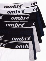 Ombre Bokserki męskie bawełniane z kontrastową gumą - 7-pak mix V2 OM-UNBO-0100 XL. Bokserki męskie Ombre, bez wzorów, z bawełny. Za 99.99 zł.