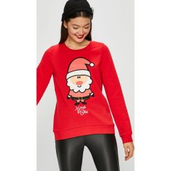 Vero Moda - Bluza Cute. Czerwone bluzy damskie Vero Moda, s, bez wzorów, z bawełny, bez ramiączek, bez kaptura. W wyprzedaży za 69.90 zł.