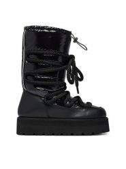 KARL LAGERFELD Śniegowce Skylar Ski KL49686 Czarny. Czarne śniegowce damskie KARL LAGERFELD, ze skóry, bez zapięcia. Za 1,189.00 zł.
