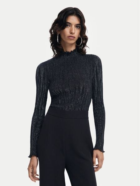 Desigual Kombinezon Loira 24WWPW34 Czarny Regular Fit. Czarne sukienki damskie Desigual, s, bez wzorów, z syntetyku, bez kołnierzyka, bez ramiączek. Za 309.99 zł.