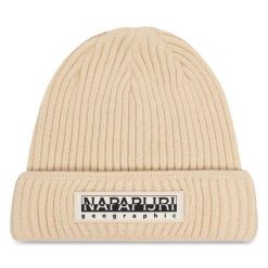 Czapka Napapijri. Brązowe czapki męskie Napapijri, na zimę, bez wzorów. Za 209.99 zł.