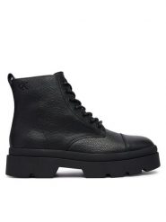 Calvin Klein Trapery Lugged Mid Lace Up Tc Tu Lth HM0HM02267 Czarny. Czarne buty zimowe męskie Calvin Klein, bez wzorów, ze skóry, bez obcasa, bez zapięcia. Za 799.99 zł.