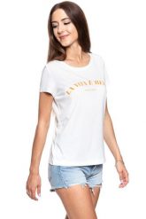 MUSTANG T SHIRT DAMSKI Alina C Print Cloud Dancer 1008936 2020. T-shirty damskie Mustang, s, bez wzorów, bez kołnierzyka, bez ramiączek. W wyprzedaży za 39.99 zł.