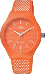 Zegarek QQ Zegarek męski QQ VR28-039 pomarańczowy. Brązowe zegarki męskie Q&Q, bez wzorów. Za 122.00 zł.
