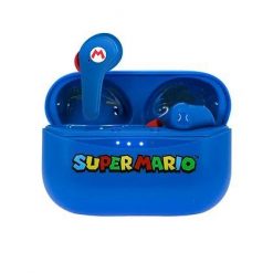 Słuchawki OTL Super Mario TWS Niebieskie. Niebieskie słuchawki bezprzewodowe OTL. Za 129.99 zł.