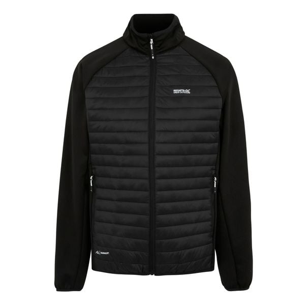 Męska Kurtka Hybrydowa Clumber. Czarne kurtki męskie Regatta, m, bez wzorów, z elastanu, bez kaptura. Za 214.99 zł.