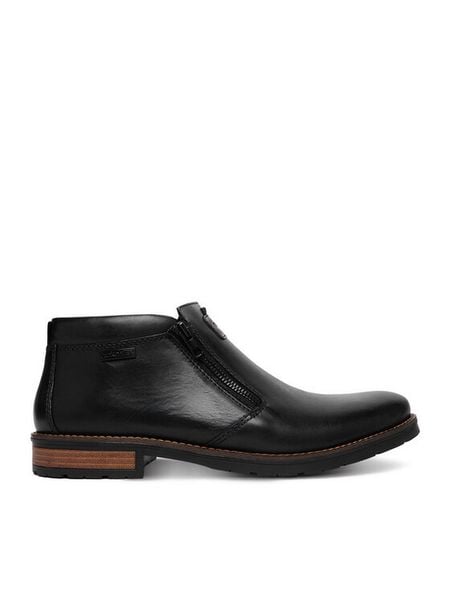 Rieker Botki CEO-14656-00 Czarny. Czarne botki męskie Rieker, bez wzorów, ze skóry, bez obcasa, bez zapięcia. Za 459.99 zł.