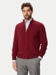 Gant Kardigan 8050334 Czerwony Regular Fit. Czerwone swetry męskie GANT, m, bez wzorów, bez kołnierzyka, bez ramiączek. Za 749.99 zł.