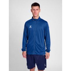Bluza hmlESSENTIAL TRACK JACKET. Niebieskie bluzy męskie Hummel, m, bez wzorów, sportowe, bez ramiączek, bez kaptura. Za 169.00 zł.