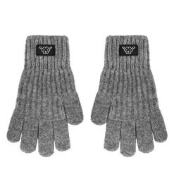 Rękawiczki Kappa. Szare rękawiczki damskie Kappa, bez wzorów, z dzianiny. Za 39.99 zł.