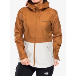 Kurtka przeciwdeszczowa damska Columbia Inner Limits III Jacket. Brązowe kurtki sportowe damskie Columbia, bez wzorów, bez ramiączek, bez kaptura, trekkingowe. Za 323.99 zł.