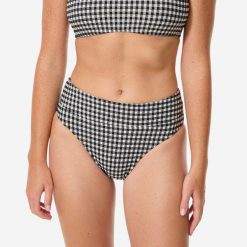 Dół kostiumu kąpielowego damski Decathlon Nora. Czarne bikini OLAIAN, bez wzorów. Za 69.99 zł.