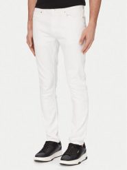 HUGO Jeansy Hugo 734 50556044 Biały Extra Slim Fit. Białe jeansy męskie Hugo, z bawełny. Za 449.99 zł.
