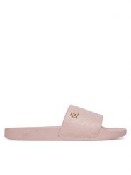 Tommy Hilfiger Klapki Th Monogram Poolside FW0FW08525 Różowy. Czerwone klapki damskie Tommy Hilfiger, bez wzorów, ze skóry, bez obcasa, bez zapięcia. Za 139.99 zł.