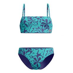 Strój pływacki dwuczęściowy damski Speedo Printed Adjustable Thinstrap. Niebieskie bikini Speedo, bez wzorów. Za 285.08 zł.