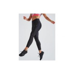 Legginsy fitness kardio 500 damskie. Czarne legginsy damskie DOMYOS, bez wzorów, z elastanu. Za 69.99 zł.