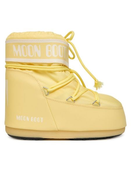 Moon Boot Śniegowce Mb Icon Low Nylon 80D1409340 Żółty. Żółte buty zimowe męskie Moon Boot, bez wzorów, z nylonu, bez obcasa, bez zapięcia. Za 759.99 zł.