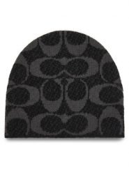 Coach Czapka CCT78 Czarny. Czarne czapki damskie Coach, na zimę, bez wzorów, z poliesteru. Za 259.99 zł.