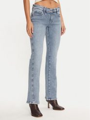 Gina Tricot Jeansy 22839 Niebieski Flare Fit. Niebieskie jeansy damskie Gina Tricot, bez wzorów, z bawełny. Za 129.99 zł.