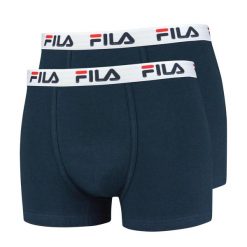 Bokserki Bielizna Męska Fila Man Boxer 2 pack. Niebieskia bokserki męskie Fila, bez wzorów. Za 109.99 zł.